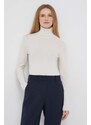 Kašmírový svetr Polo Ralph Lauren béžová barva, lehký, s golfem