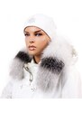 Sikora Kožešinový lem na kapuci - límec liška bluefrost white LB 21/13 (66 cm)