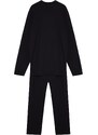 Trendyol Black Regular Fit Knitted Pajamas Set