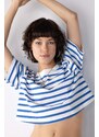 DEFACTO Slim Fit Striped Short Sleeve T-Shirt