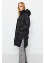 Trendyol Black Hooded Water Repellent Long Puffer Jacket