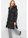 Trendyol Black Hooded Water Repellent Long Puffer Jacket