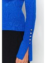 Trendyol Saks Sleeve Ends Detailed Knitwear Sweater