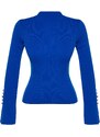 Trendyol Saks Sleeve Ends Detailed Knitwear Sweater