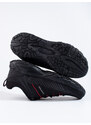 Pánské trekové boty na silné podrážce DK černo-červené