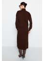 Trendyol Brown Turtleneck Knitwear Two Piece Set