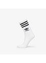 adidas Originals Pánské ponožky adidas Mid Cut Crew Socks 3-Pack White/ Medium Grey Heather/ Black