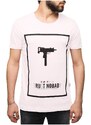 Madmext Uzi Printed White T-Shirt 2533