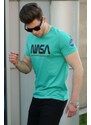 Madmext Printed Green Men's T-Shirt 4525