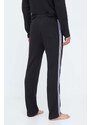 Bavlněné kalhoty Michael Kors černá barva, s aplikací