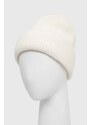Čepice z vlněné směsi BOSS bílá barva, z husté pleteniny