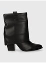 Nízké kozačky Steve Madden Lark dámské, černá barva, na podpatku, SM11002673