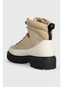 Kožené boty Tommy Jeans TJM BOOT HIKER pánské, béžová barva, EM0EM01252