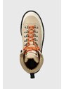 Kožené boty Tommy Jeans TJM BOOT HIKER pánské, béžová barva, EM0EM01252