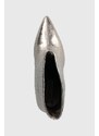 Nízké kozačky Steve Madden Lyricals dámské, stříbrná barva, na podpatku, SM11002592