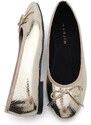 Marjin Women's Daily Flats Metallic Round Toe Ballerina Flats Adusa Golden Snake