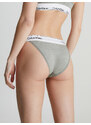 Dámské brazilky Tanga Modern Cotton 000QF4977A020 šedá - Calvin Klein