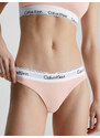 Dámská tanga Thong Modern Cotton 0000F3786E2NT světle růžová - Calvin Klein