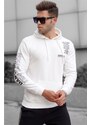Madmext Ecru Printed Men's Sweatshirt 5313