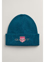 ČEPICE GANT CONTRAST SHIELD BEANIE modrá S/M