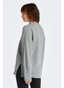 SVETR GANT D1. LOUNGE C-NECK SWEATER šedá XXS