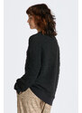 MIKINA GANT REL BOUCLE APPLIQUE C-NECK SWEAT černá XS