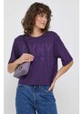 Dětská kabelka Calvin Klein Jeans fialová barva