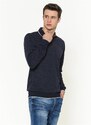 1038 DEWBERRY MENS SWEATSHIRT-PLAIN NAVY BLUE