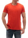 Madmext Crew Neck Basic T-Shirt Orange 3006