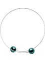 GeorGina Dámské šperkové sety venuše, náhrdelníky, náramky, náušnice a prsteny s modrozelenými perličkami cik cak