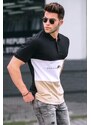 Madmext Men's Polo Neck Black T-Shirt 5819