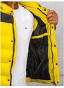 Dstreet Pánská prošívaná vesta ve žluté barvě