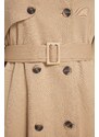 Trendyol Curve Light Khaki Belted Gabardine Trench Coat