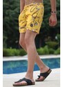 Madmext Men's Yellow Shorts 5086