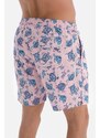 Dagi Pink Caretta Patterned Mid Sea Shorts