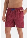 Dagi Red Tie Des. Medium Shorts