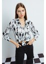 Lafaba Women's Black Patterned Shirt