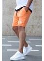 Madmext Torn Detail Orange Men's Shorts 4249