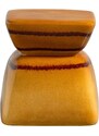 Hoorns Oranžový keramický odkládací stolek Alcides 33 x 33 cm