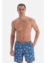 Dagi Turquoise Caretta Patterned Mid Sea Shorts