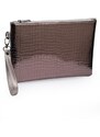 Capone Outfitters Mirrored Crocodile Patterned Paris Women's Clutch Bag