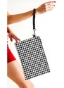 Capone Outfitters Paris Houndstooth Patterned Women's Clutch Bag