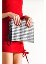 Capone Outfitters Paris Houndstooth Patterned Women's Clutch Bag