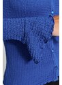 Trendyol Saks Premium Textured Spanish Sleeve Flexible Knitted Shirt