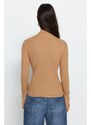 Trendyol Camel End Detailed Knitwear Sweater