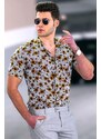 Madmext Yellow Men's Shirt 4928