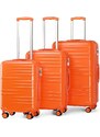 Set kufrů - British traveller, z polykarbonátu a TSA zámkem, oranžová
