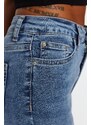 Trendyol světle modrý tvarující efekt s vysokým pasem úzké džíny