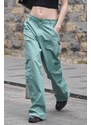 Madmext Mint Green Straight Fit Cargo Trousers