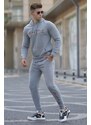 Madmext Painted Gray Printed Men's Tracksuit Set 5298